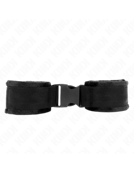 KINK - MUÑEQUERAS NYLON NEGRO MODELO 1 AJUSTABLE 25-35 CM X 6 CM