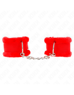 KINK - MUÑEQUERAS FORRADA ROJO AJUSTABLE 17-31 CM X 7 CM