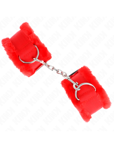KINK - MUÑEQUERAS FORRADA ROJO AJUSTABLE 17-31 CM X 7 CM