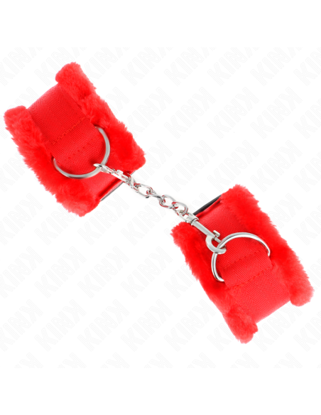 KINK - MUÑEQUERAS FORRADA ROJO AJUSTABLE 17-31 CM X 7 CM