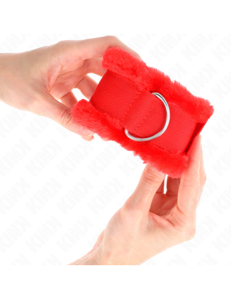 KINK - MUÑEQUERAS FORRADA ROJO AJUSTABLE 17-31 CM X 7 CM