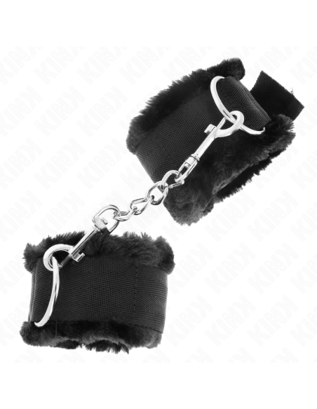 KINK - MUÑEQUERAS FORRADA NEGRO AJUSTABLE 17-31 CM X 7 CM