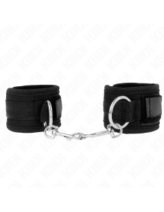 KINK - MUÑEQUERAS NEGRO AJUSTABLE 18-35 CM X 6 CM