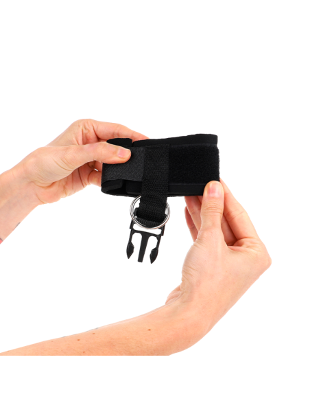 KINK - MUÑEQUERAS NEOPRENO CON CIERRE DE GANCHO NEGRO AJUSTABLE 22-34 CM