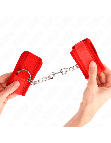 KINK - MUÑEQUERAS NEOPRENO ROJO 42 X 5 CM