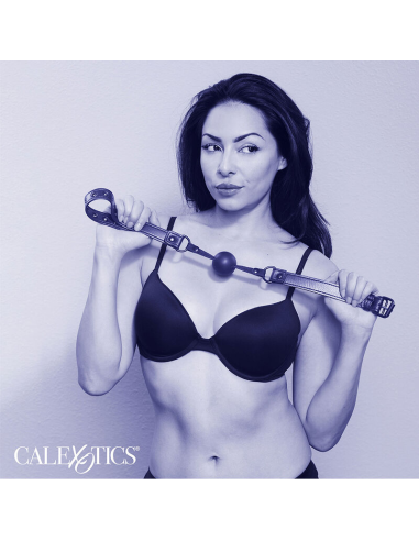 CALEXOTICS - NOCTURNAL MORDAZA DE BOLA SILICONA NEGRO