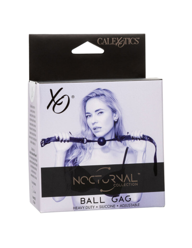 CALEXOTICS - NOCTURNAL MORDAZA DE BOLA SILICONA NEGRO