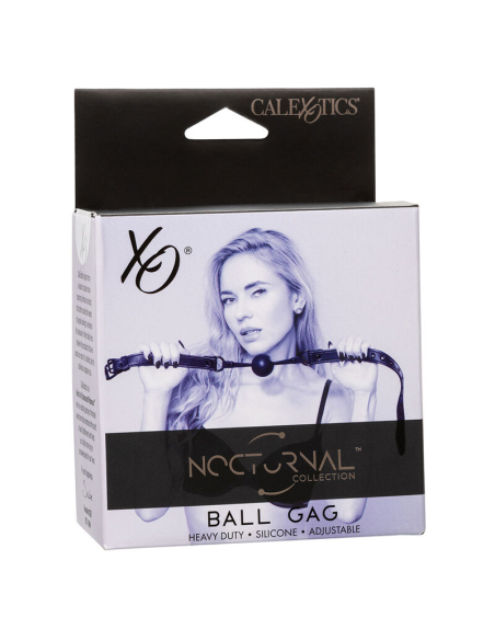 CALEXOTICS - NOCTURNAL MORDAZA DE BOLA SILICONA NEGRO