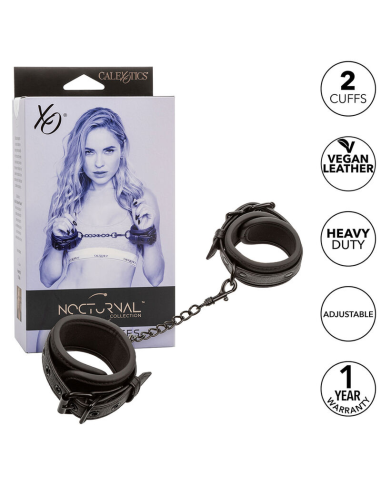 CALEXOTICS - NOCTURNAL ESPOSAS CUERO AJUSTABLE NEGRO