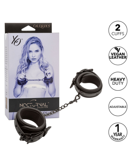 CALEXOTICS - NOCTURNAL ESPOSAS CUERO AJUSTABLE NEGRO