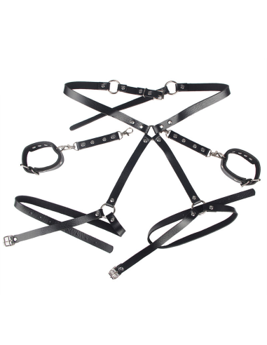 SUBBLIME - 953690 ESPOSAS CON CINTURÓN BONDAGE NEGRO TALLA ÚNICA