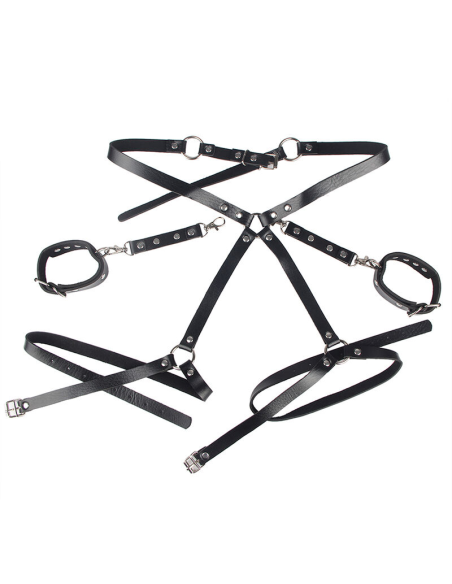 SUBBLIME - 953690 ESPOSAS CON CINTURÓN BONDAGE NEGRO TALLA ÚNICA