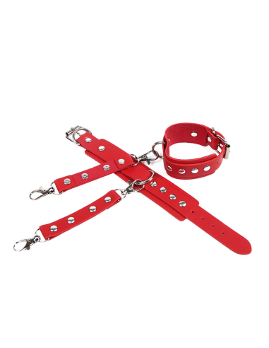 SUBBLIME - 953706 ESPOSAS CON CINTURÓN BONDAGE ROJO TALLA ÚNICA