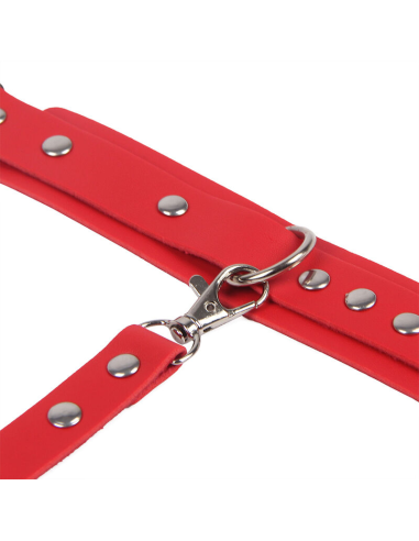 SUBBLIME - 953706 ESPOSAS CON CINTURÓN BONDAGE ROJO TALLA ÚNICA