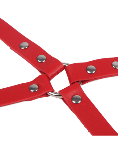 SUBBLIME - 953706 ESPOSAS CON CINTURÓN BONDAGE ROJO TALLA ÚNICA