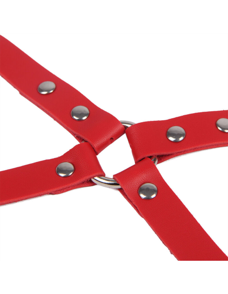 SUBBLIME - 953706 ESPOSAS CON CINTURÓN BONDAGE ROJO TALLA ÚNICA