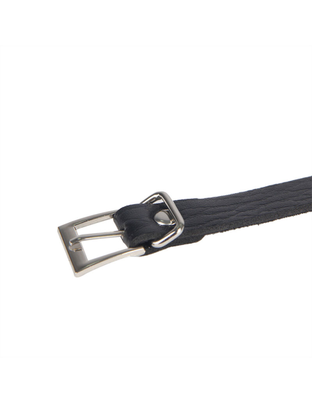 SUBBLIME - 953713 CINTURÓN DE BONDAGE PUNK HEBILLA METAL NEGRO TALLA ÚNICA