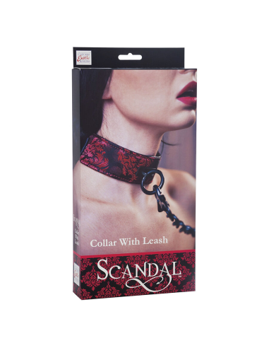 CALEXOTICS - SCANDAL COLLAR CON CORREA NEGRA