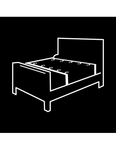 FETISH SUBMISSIVE - SET ATADURAS CAMA LUXURY CON FORRO DE NEOPRENO