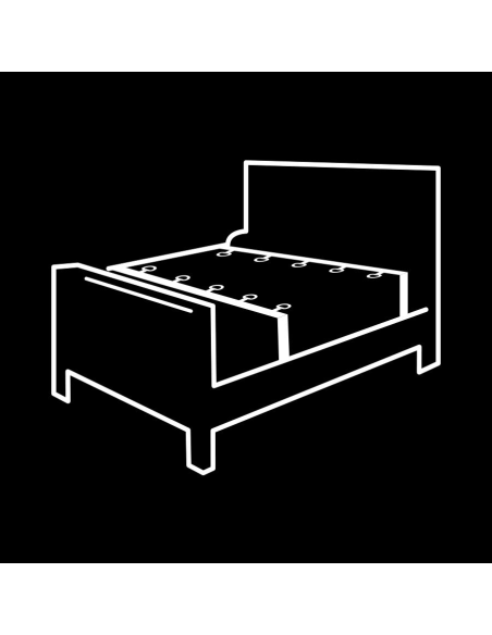 FETISH SUBMISSIVE - SET ATADURAS CAMA LUXURY CON FORRO DE NEOPRENO