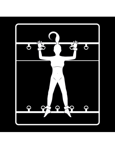 FETISH SUBMISSIVE - SET ATADURAS CAMA LUXURY CON FORRO DE NEOPRENO