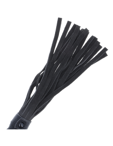 DARKNESS - LÁTIGO BONDAGE NEGRO CON MANGO DE PIEL