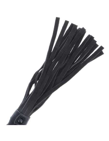 DARKNESS - LÁTIGO BONDAGE NEGRO CON MANGO DE PIEL