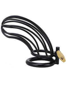 METAL HARD - JAULA ANILLO CASTIDAD BIRD NEGRO