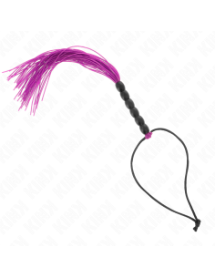 KINK - MINI LÁTIGO DE SILICONA CON AGARRE 6 BOLAS MORADO 26 CM