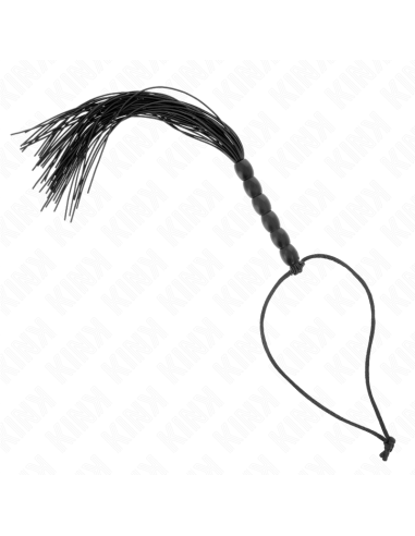 KINK - MINI LÁTIGO DE SILICONA CON AGARRE 6 BOLAS NEGRO 26 CM
