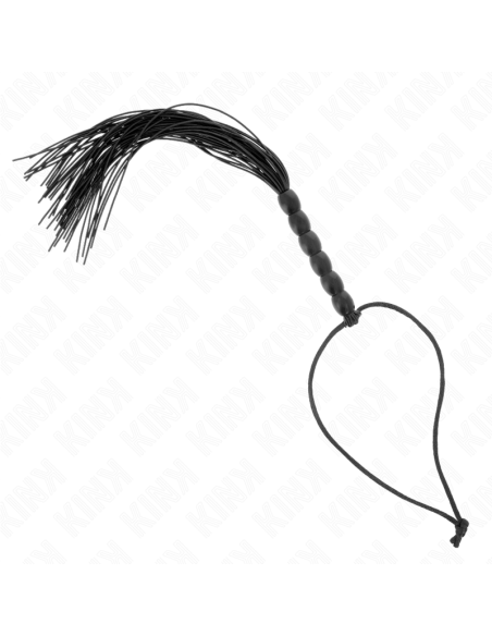 KINK - MINI LÁTIGO DE SILICONA CON AGARRE 6 BOLAS NEGRO 26 CM