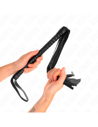 KINK - LÁTIGO CON MANGO TEXTURIZADO NEGRO 48.5 CM