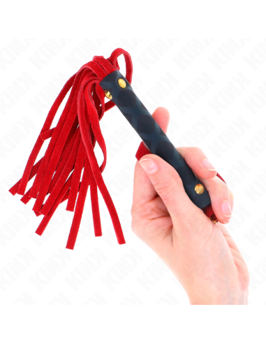 KINK - LÁTIGO MINI PIEL DE ANTE ROJO 30 CM