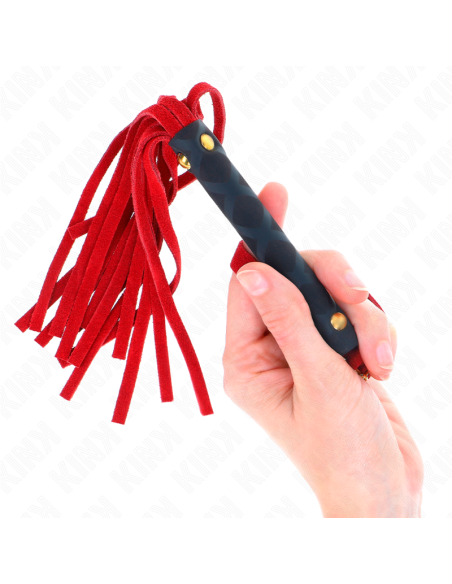 KINK - LÁTIGO MINI PIEL DE ANTE ROJO 30 CM