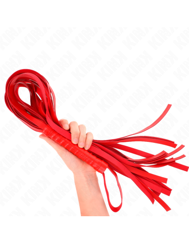 KINK - LÁTIGO DE COLA LARGA Y MANGO CORTO ROJO 70 CM
