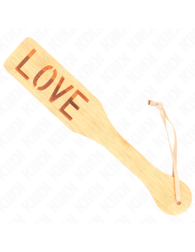 KINK - PALA DE BAMBÚ PALABRA LOVE 32 X 5.5 CM