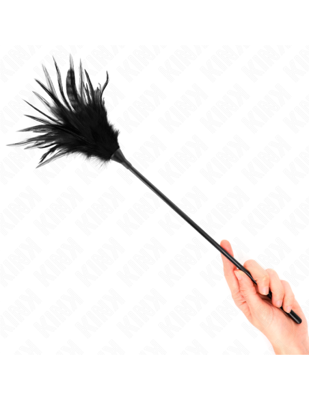 KINK - PLUMAS MÚLTIPLES PARA COSQUILLAS NEGRO 45 CM
