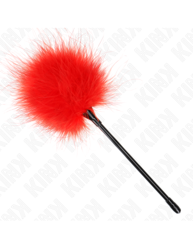 KINK - PLUMAS PARA COSQUILLAS ROJO USADO PARA EL KIT BONDAGE 27 CM