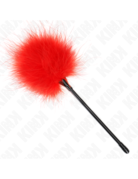 KINK - PLUMAS PARA COSQUILLAS ROJO USADO PARA EL KIT BONDAGE 27 CM