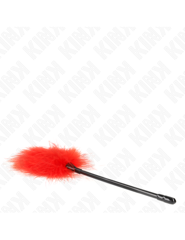 KINK - PLUMAS PARA COSQUILLAS ROJO USADO PARA EL KIT BONDAGE 27 CM