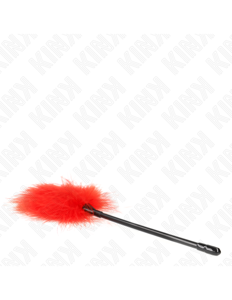 KINK - PLUMAS PARA COSQUILLAS ROJO USADO PARA EL KIT BONDAGE 27 CM