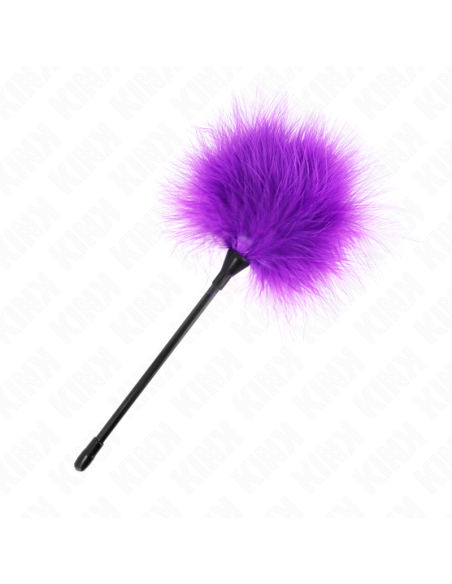 KINK - PLUMAS PARA COSQUILLAS MORADO USADO PARA EL KIT BONDAGE 27 CM