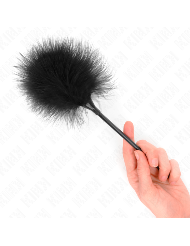 KINK - PLUMAS PARA COSQUILLAS NEGRO USADO PARA EL KIT BONDAGE 27 CM