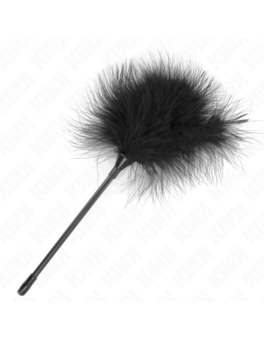 KINK - PLUMAS PARA COSQUILLAS NEGRO USADO PARA EL KIT BONDAGE 27 CM