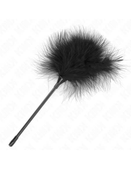 KINK - PLUMAS PARA COSQUILLAS NEGRO USADO PARA EL KIT BONDAGE 27 CM