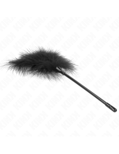 KINK - PLUMAS PARA COSQUILLAS NEGRO USADO PARA EL KIT BONDAGE 27 CM