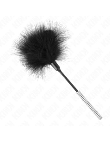 KINK - PLUMAS PARA COSQUILLAS CON MANGO DE DIAMANTES DE IMITACIÓN 27 CM
