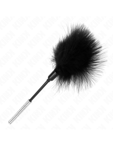 KINK - PLUMAS PARA COSQUILLAS CON MANGO DE DIAMANTES DE IMITACIÓN 27 CM