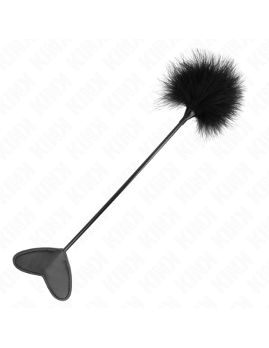 KINK - PLUMAS PARA COSQUILLAS CON PALETA DE CORAZÓN 31 CM
