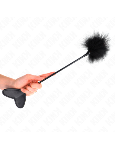 KINK - PLUMAS PARA COSQUILLAS CON PALETA DE CORAZÓN 31 CM